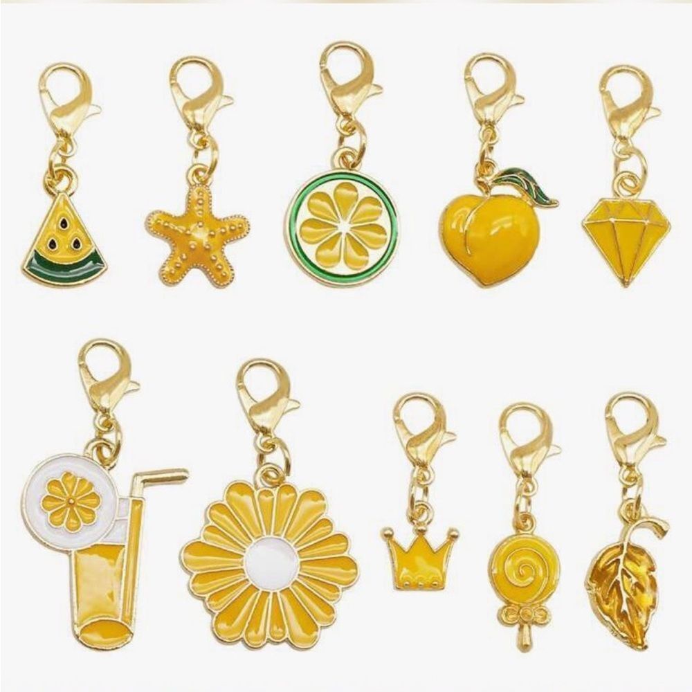 Gold and Yellow Charm SetโS1120